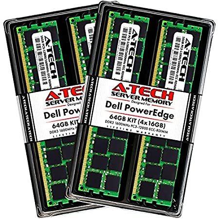 超ポイントアップ祭 特別価格A-Tech 64GB (4x16GB) RAM for Dell PowerEdge T320, T420, T620 Tower Servers 好評販売中 メモリー