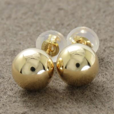 K18 7ミリ 玉 ファースト セカンドピアス 地金 丸玉 ニッケルフリー 