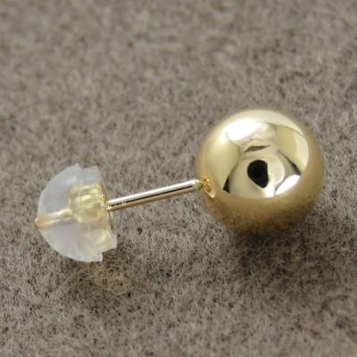 K18 7ミリ 玉 ファースト セカンドピアス 地金 丸玉 ニッケルフリー 