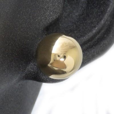 レディースピアス K18 10mm 地金 丸玉 18金 10ミリ シンプルピアス ボールピアス |  | 02