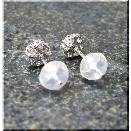 ダイヤモンド ホワイトゴールド花モチーフ フックピアス ダイヤモンド ピアス K10WG ホワイトゴールド はな 花 フラワー
