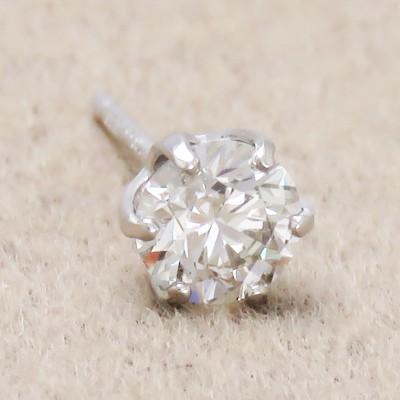 メンズ 片耳 片方 ダイヤモンド ピアス PT900プラチナ スタッドピアス