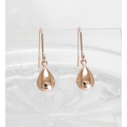 K18PG フックピアス 18金 ツユ つゆ 露 ティアドロップ 雫 しずく