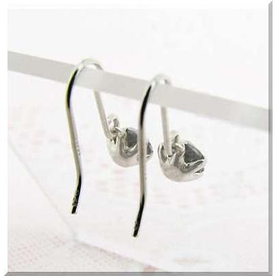 ブラックダイヤ PT900 プラチナ フックピアス 0.5ct : ジュエリーラピ