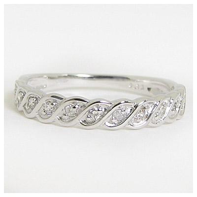 ダイヤモンド リング K18 指輪 0.12ct K18WG K18PG Pt900
