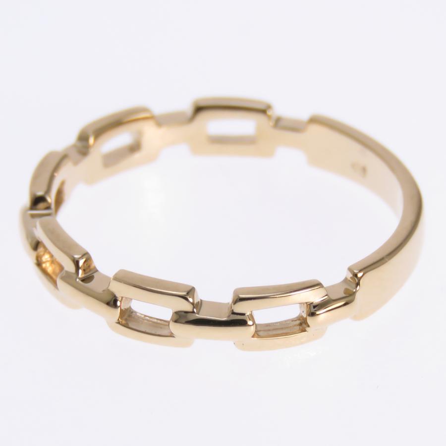 K18リング　18金　指輪　貴金属　ジュエリー K18 カラーゴールドリング〕K18 リング イエローゴールド (幅約