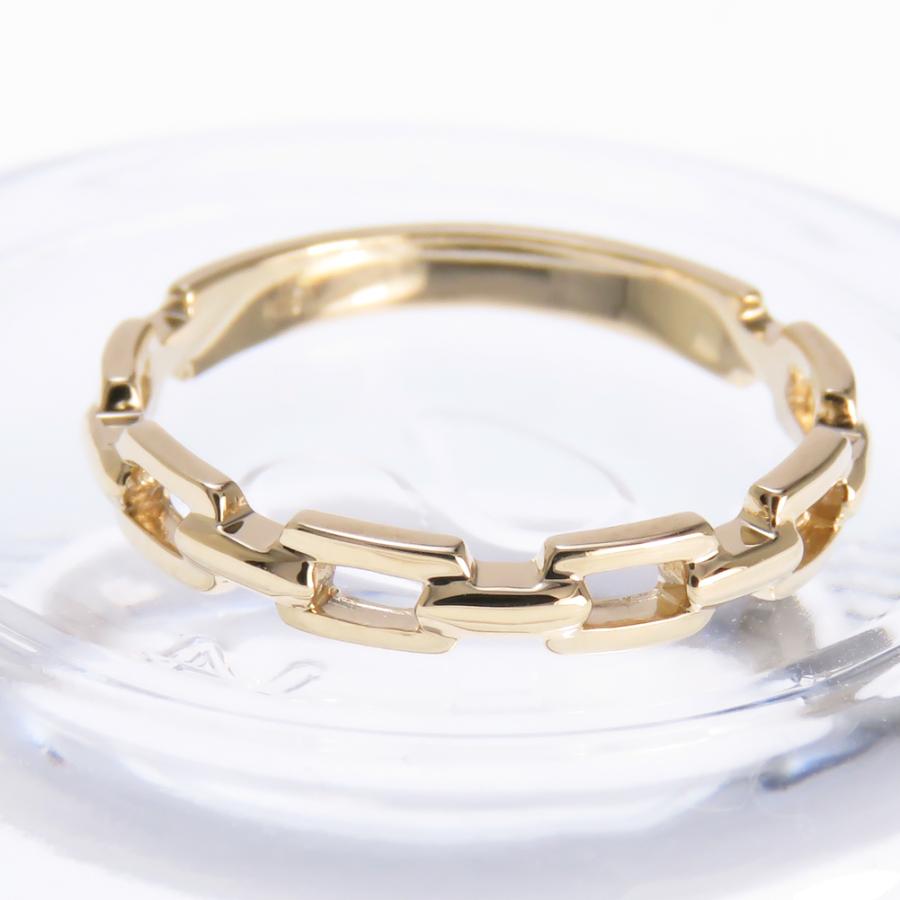 k18 チェーンデザインリング　約12号 楽天市場】チェーンリング 18k 指輪 K18 チェーン ピンキー