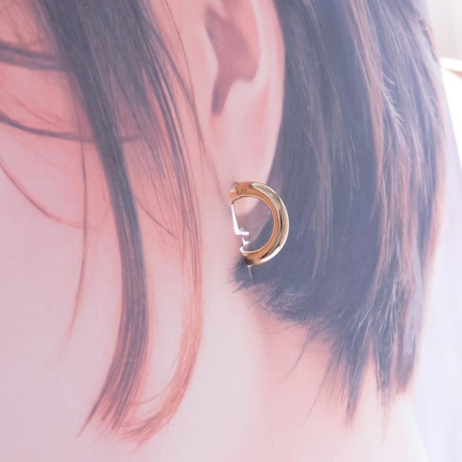 セグメントリングピアス クリッカーピアス レディース メンズ 18金 10