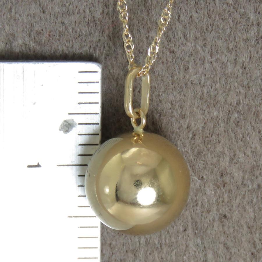 【新品未使用】真珠、k18ペンダントヘッド ペンダントヘッド K18 丸玉 10mm 10ミリ シンプル ペンダント