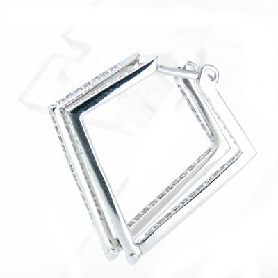 ダイヤモンド ピアス プラチナ900 0.5ct フープ 中折れ Pt900 フープ