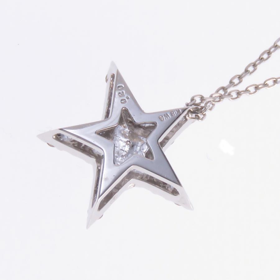 K18 ダイヤモンド スター ペンダントネックレス 0.2ct 星型 ほし K18 ダイヤモンド スター ペンダントネックレス 0.2ct 星型 ほし