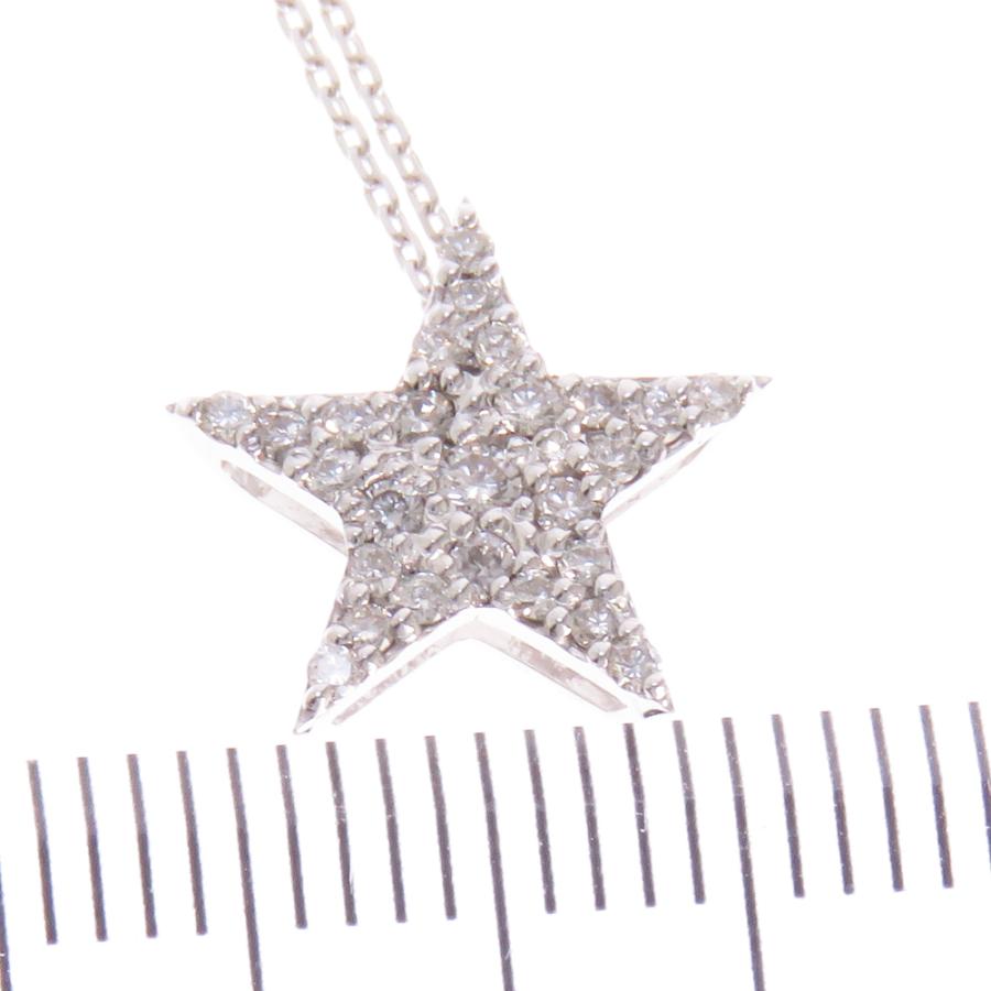 格安！新品！ダイヤモンド スター 星 ネックレス 0.3 18金 K1 K18 ダイヤモンド スター ペンダントネックレス 0.2ct 星型 ほし