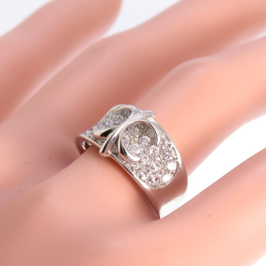 メンズ 百合の紋章 0.97ct ダイヤモンド リング Pt900 プラチナ 