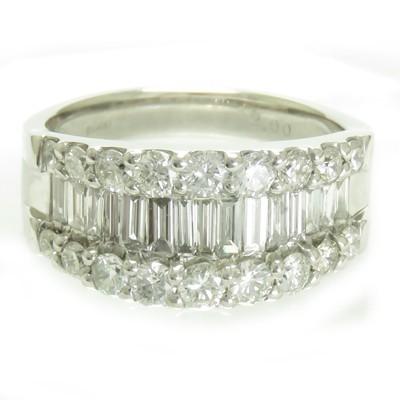 K18☆高品質☆ダイヤモンド フルエタニティーリング 2カラット