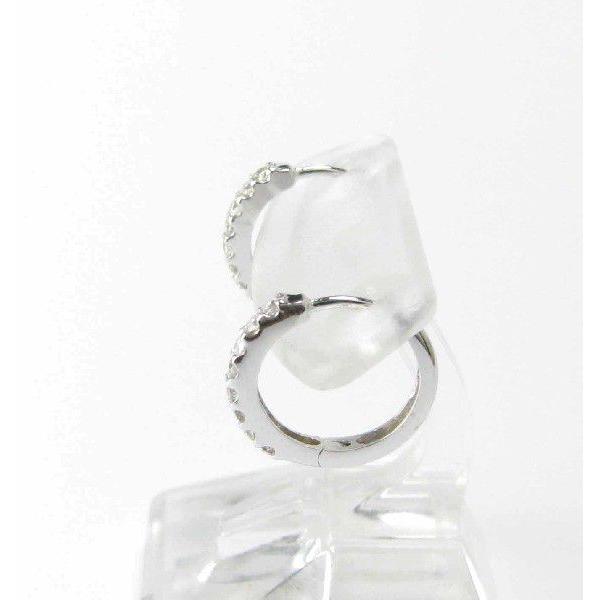 ダイヤモンドピアス フープ 中折れ ピアス 0.2ct k10 k18 pt900