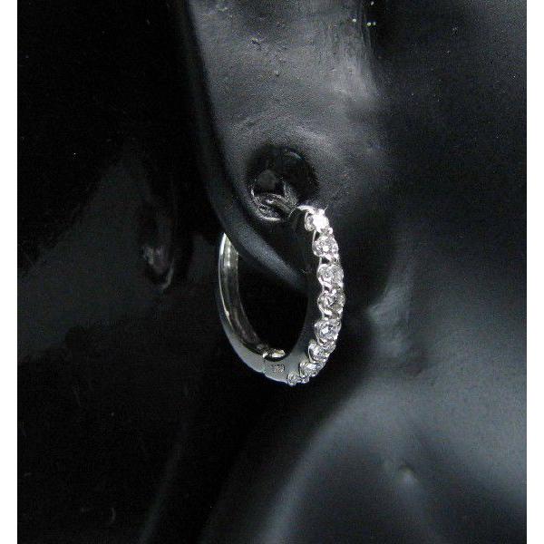 大特価！！Pt900 天然ダイヤモンド　中折れピアス　フープピアス ダイヤモンドピアス フープ 中折れ ピアス 0.2ct k10 k18 pt900