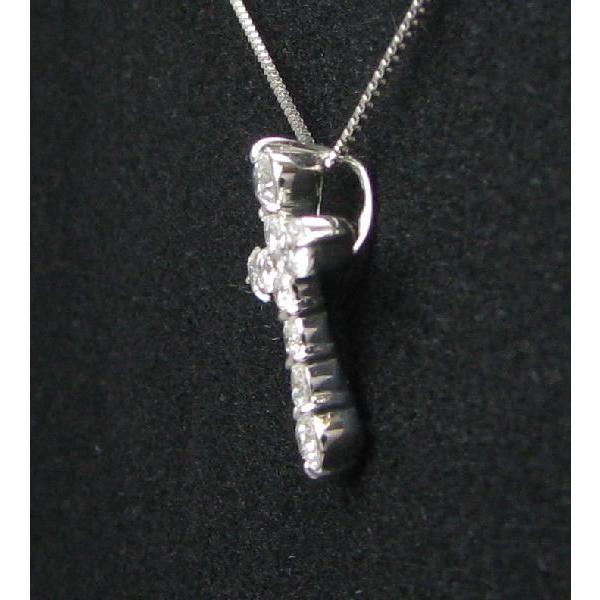 ダイヤモンド クロス ネックレス プラチナ 0.5ｃｔ ペンダント スイートテンクロスの画像