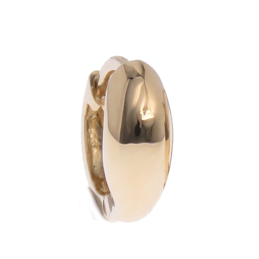 片耳 1個売り フープピアス 地金 月型甲丸 月甲 メンズピアス 小さい