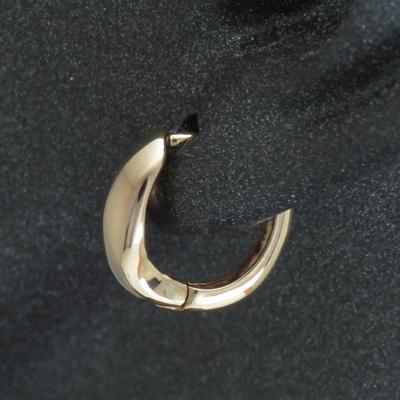 片耳 1個売り フープピアス 地金 月型甲丸 月甲 メンズピアス 小さい