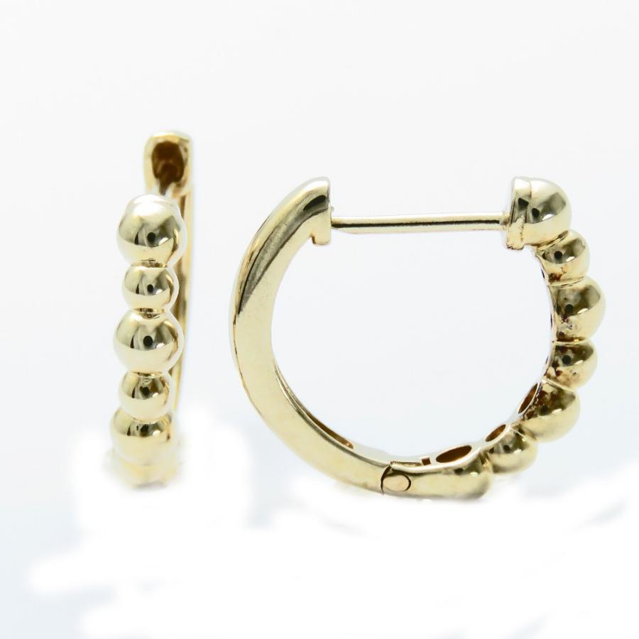 中折れピアス フープピアス 地金 K18 2.5×12 : ジュエリーラピネス 