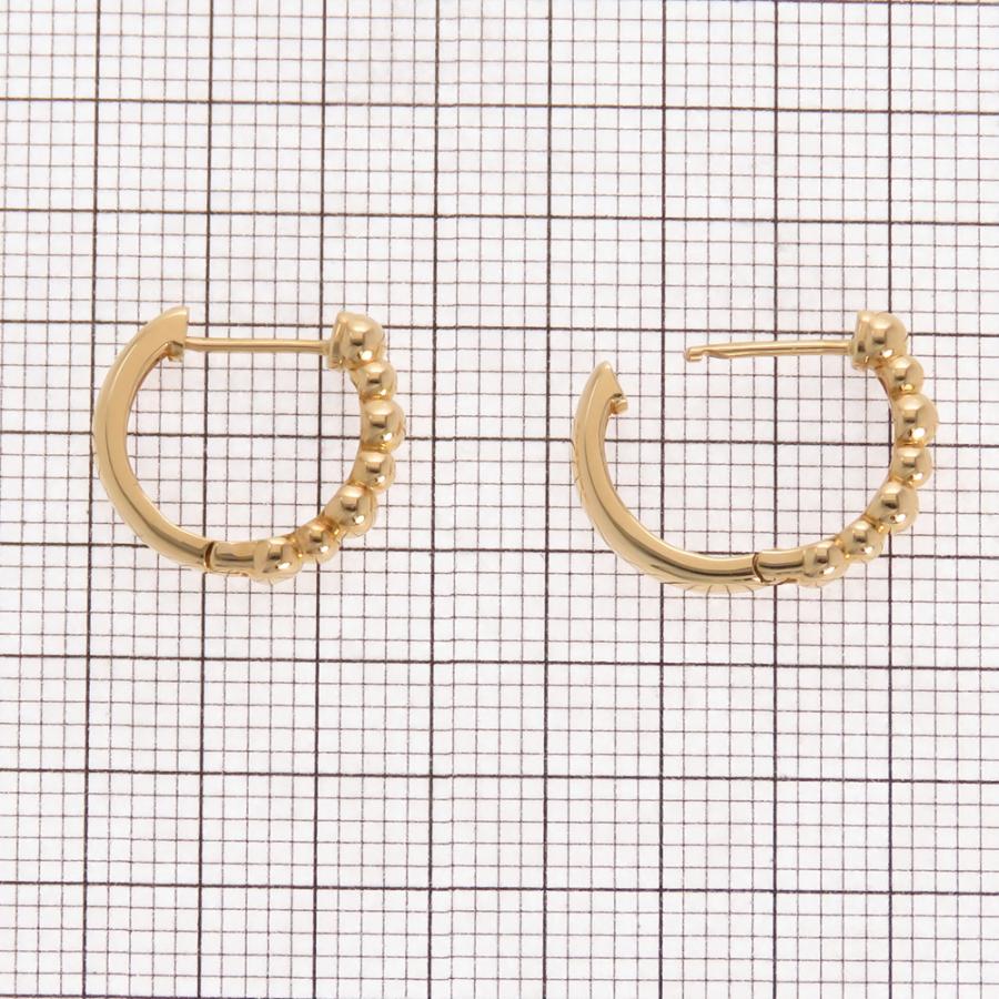 中折れピアス フープピアス 地金 K18 2.5×12の画像