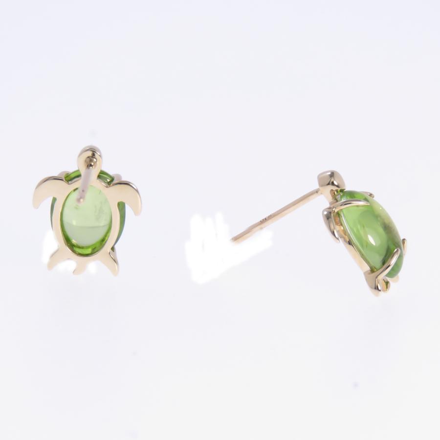 かめ 亀 turtle ピアス ペリドット K18 K10 Pt900 レディース かめ 亀 turtle ピアス ペリドット K18 K10 Pt900 レディース