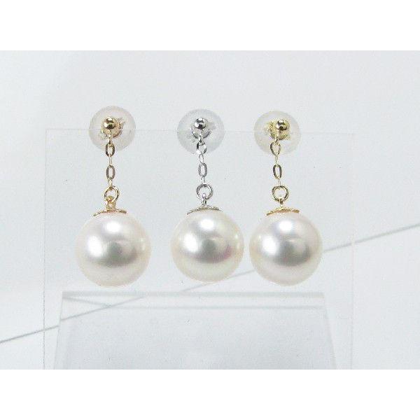 ピアス あこや真珠 K18ホワイトゴールド パール : ジュエリーラピネス