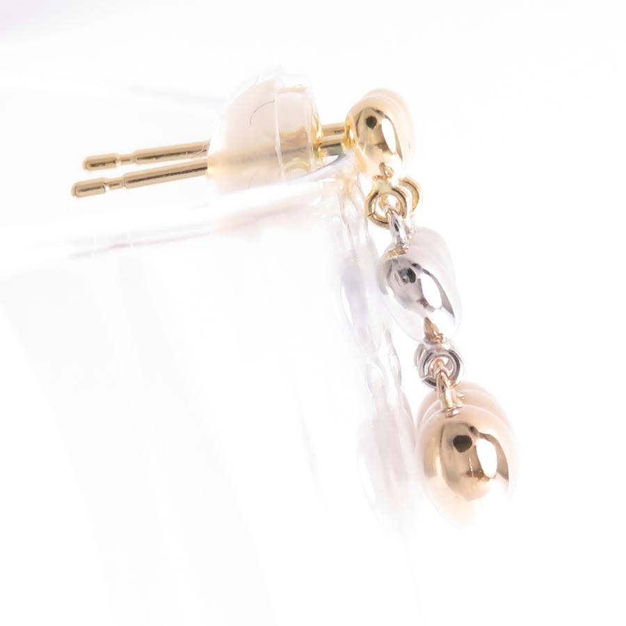 ハート 3連 ピアス K18 K18PG K18WG 3k 18金 : ジュエリーラピ