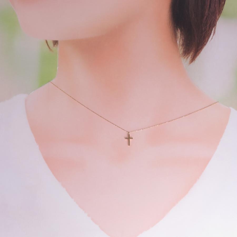 地金 ペンダント ネックレス K10 K18 Pt900 cross 十字架 クロス プチペンダントの画像