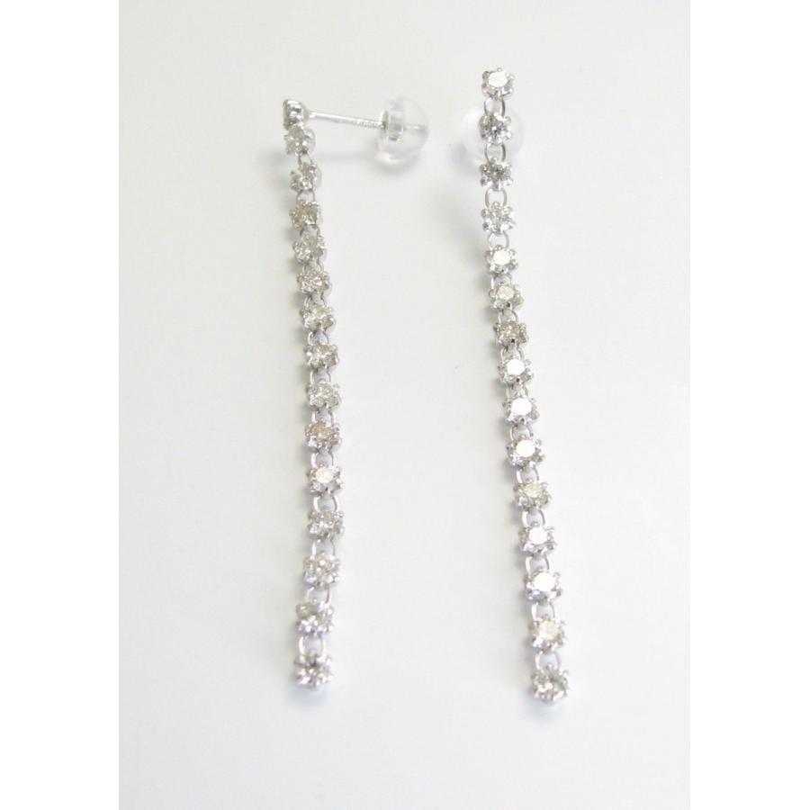 ロング ピアス ダイヤモンド Pt900 1.5ct : ジュエリーラピネス