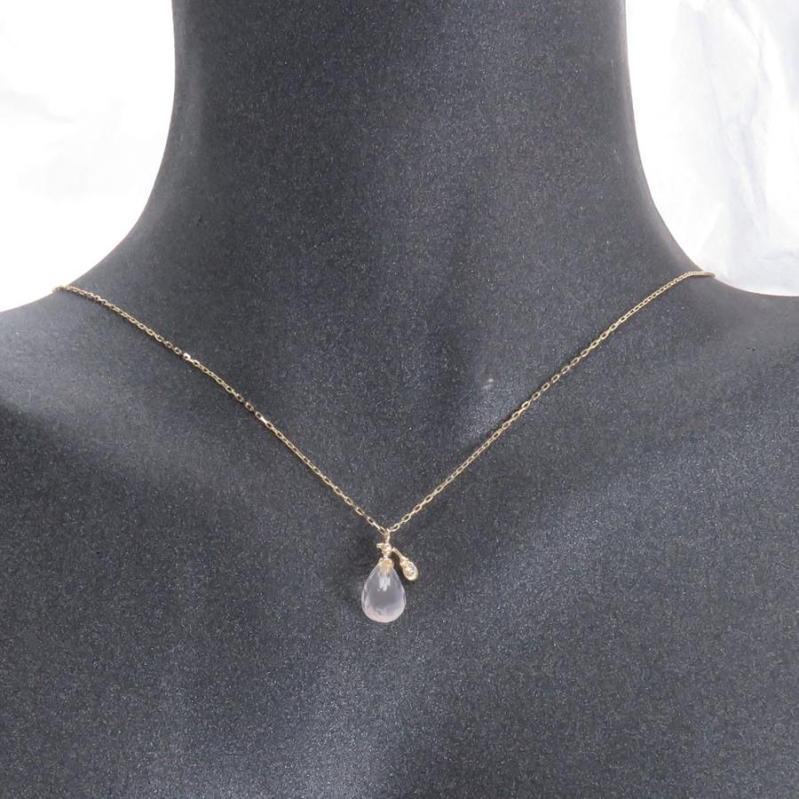 ネックレス レディース 香水瓶 ボトルペンダント ダイヤ付き K10 K18