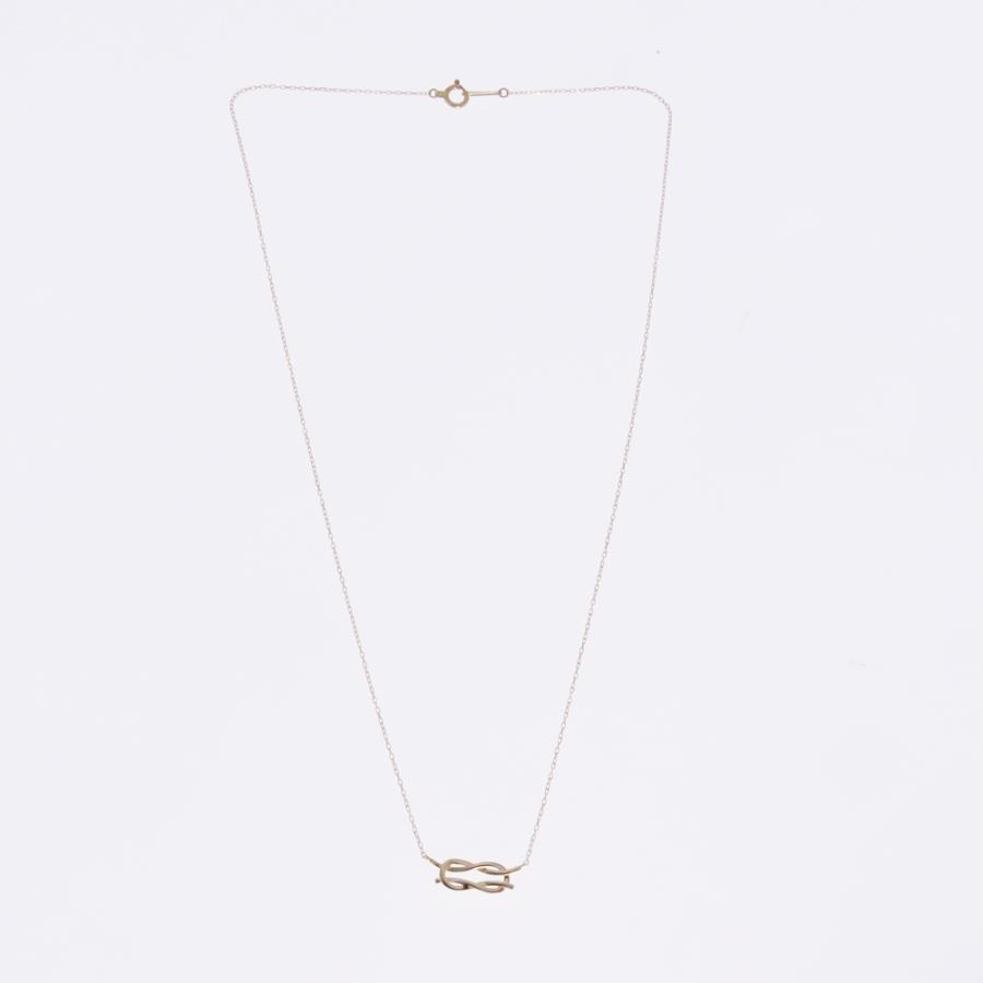 地金 ペンダント ネックレス K10 K18 Pt900 結び目 本結び 縁起物