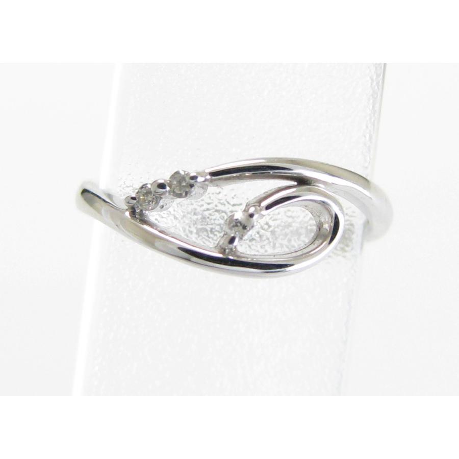 ピンキーリング　指輪　5号　K10　WG　ダイヤモンド　新品未使用 K10 ホワイトゴールド ダイヤ5石 ピンキーリング | GOLD HOUSE Japan