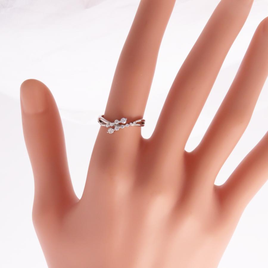 スイートテン ダイヤモンド リング 指輪 0.2ct 10石 k10 K18 Pt900