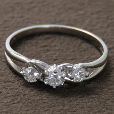 指輪 プラチナ レディース 記念日 婚約 結婚 PT900 0.3ct ダイヤモンド 
