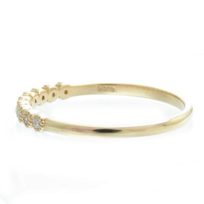 K10 ダイヤモンド リング ミル打ち フクリン 伏せ込み エタニティ