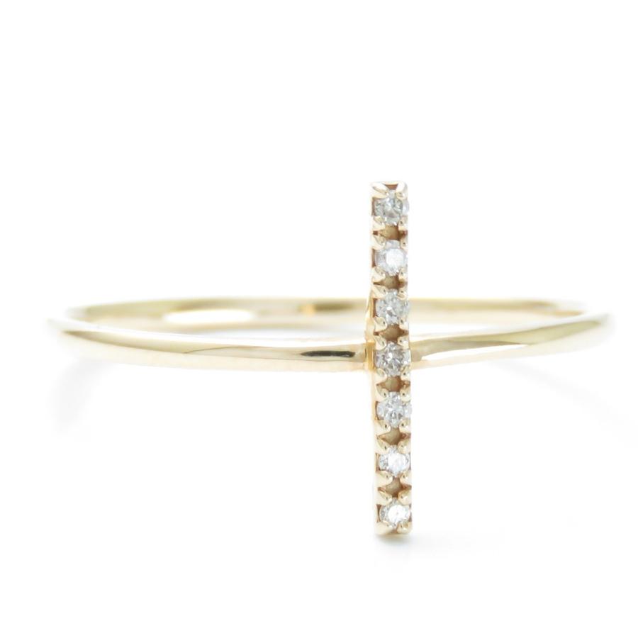 k10 ダイヤクロスリング　最終価格　☆本日最終出品 楽天市場】K10 テンダイヤモンド クロス リング 0.18ct 【Hカラー SI