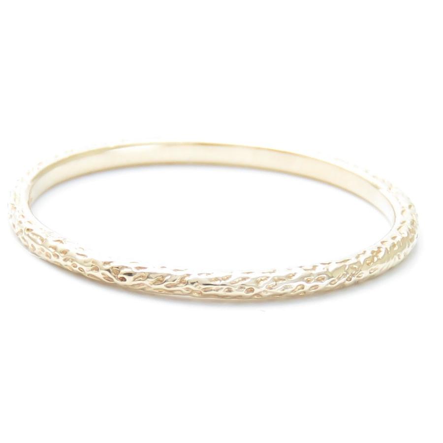 K10 華奢 細身の指輪 重ねつけ