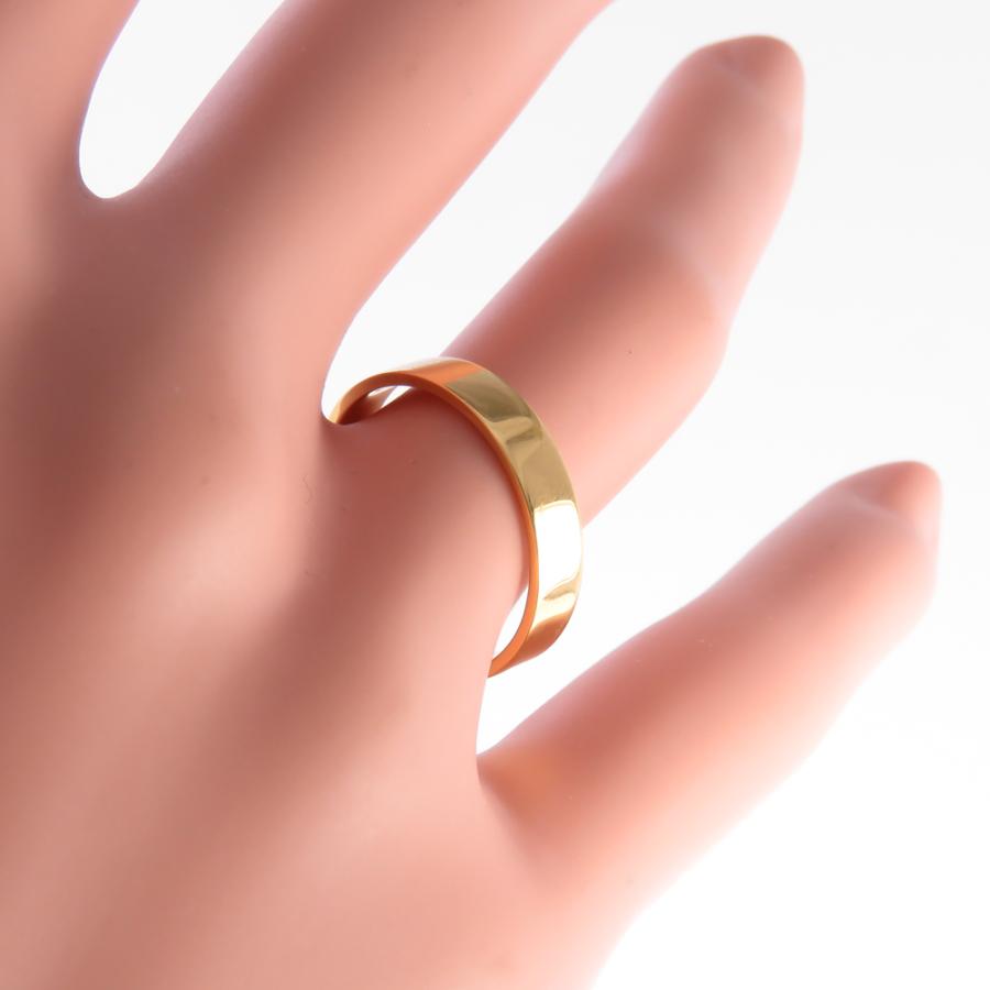 正規品・日本製 平打ち リング 指輪 k10 3.5ミリ 3.5mm幅 マリッジリング ペアリング 結婚指輪 10金