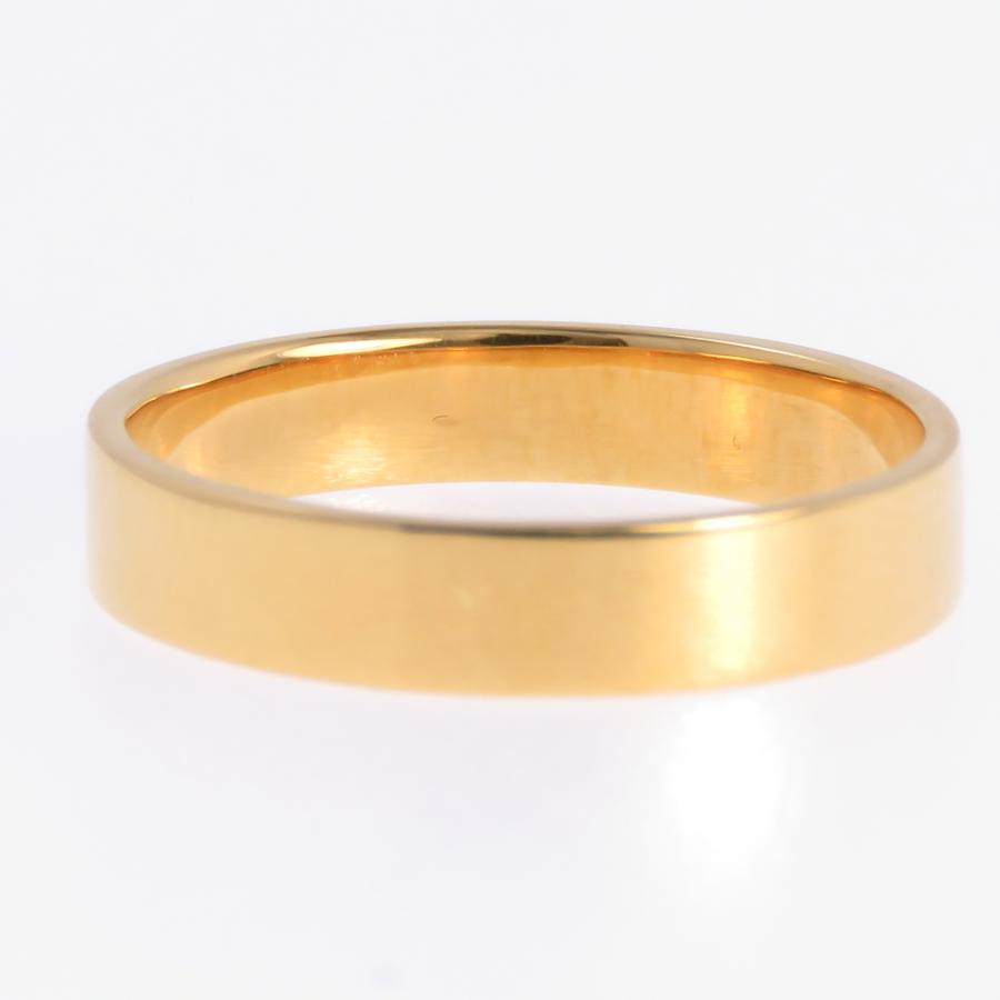 平打ち リング 指輪 k18 3.5ミリ 3.5mm幅 マリッジリング ペアリング 結婚指輪 18金の画像