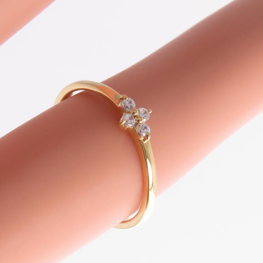 ピンキーリング 指輪 小指用の小さい指輪 6号まで ダイヤモンド