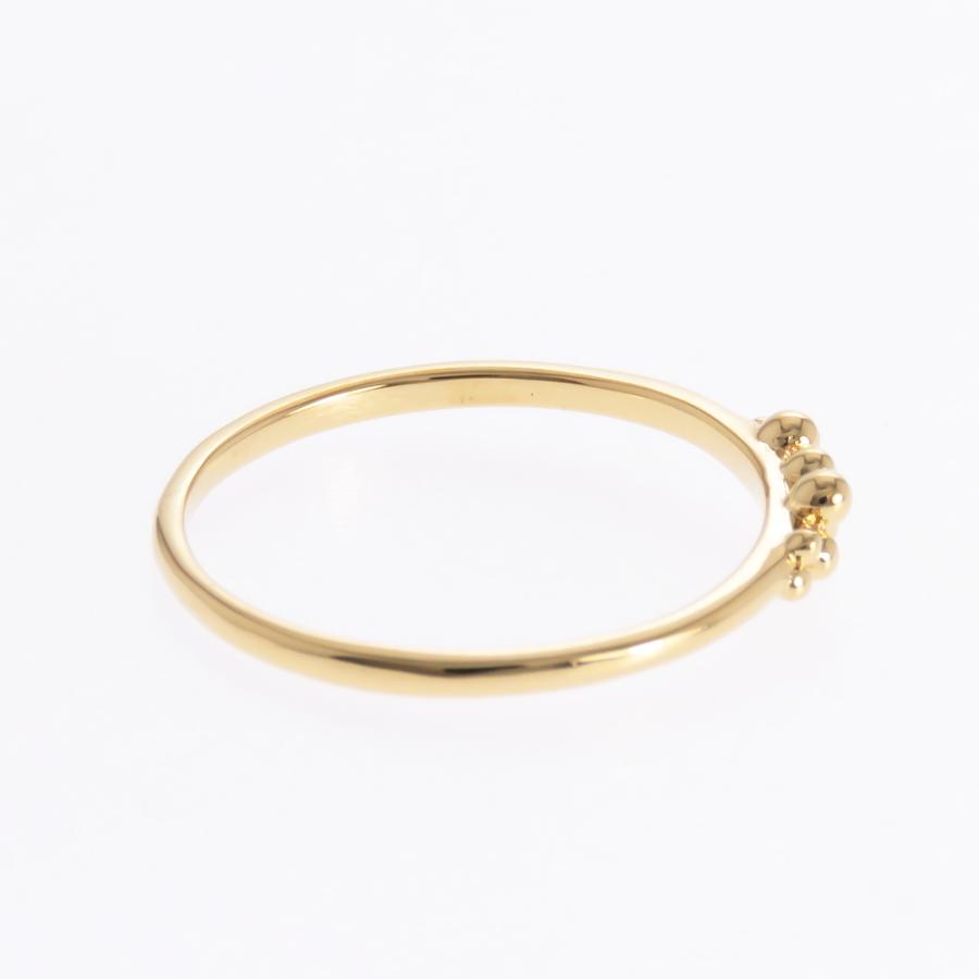 K18　Pt900シンプルリング　指輪 V字リング K18 Pt900 ハーフカラー コンビ レディース