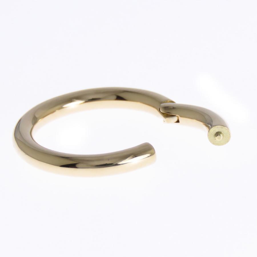 セグメントリングピアス クリッカーピアス レディース メンズ 18金 10