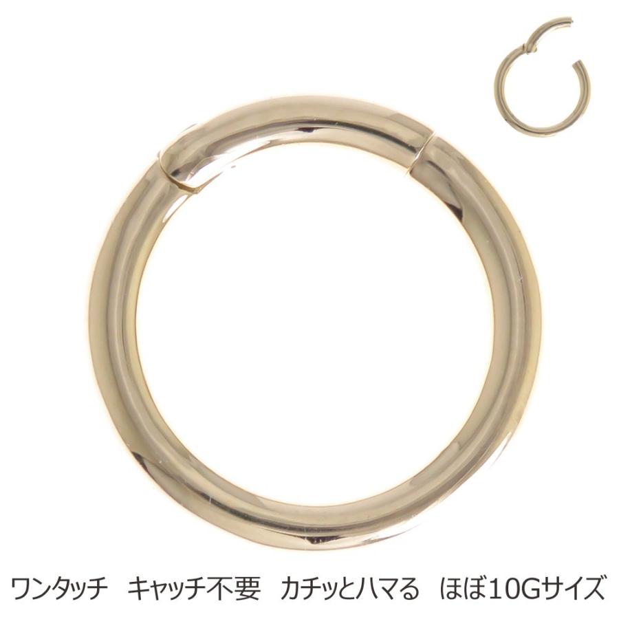 2個 1セット セグメントリングピアス クリッカーピアス レディース