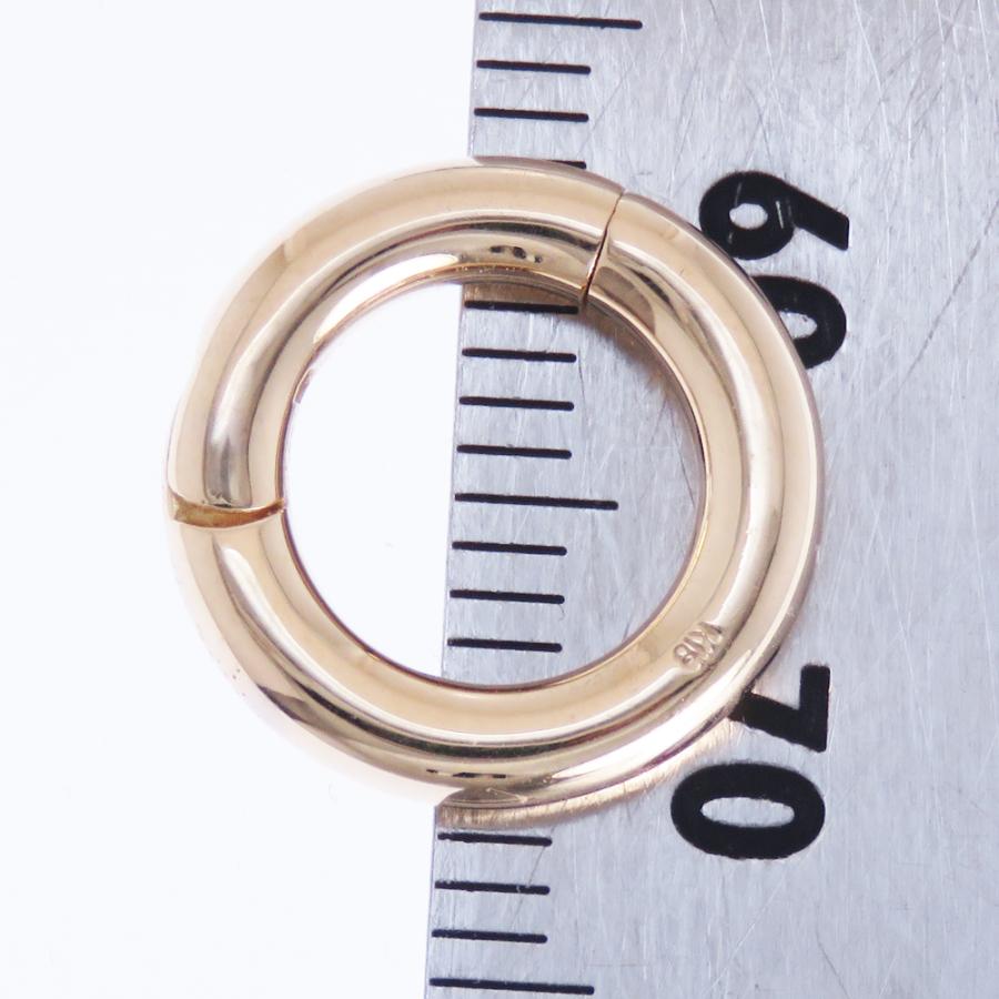 セグメントリングピアス クリッカーピアス ユニセックス 18金 10金