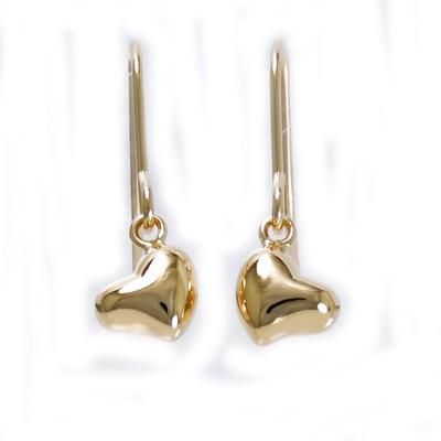 K18 丸玉 5mm フック式 ジプシー ピアス ピンクゴールド K18 変形