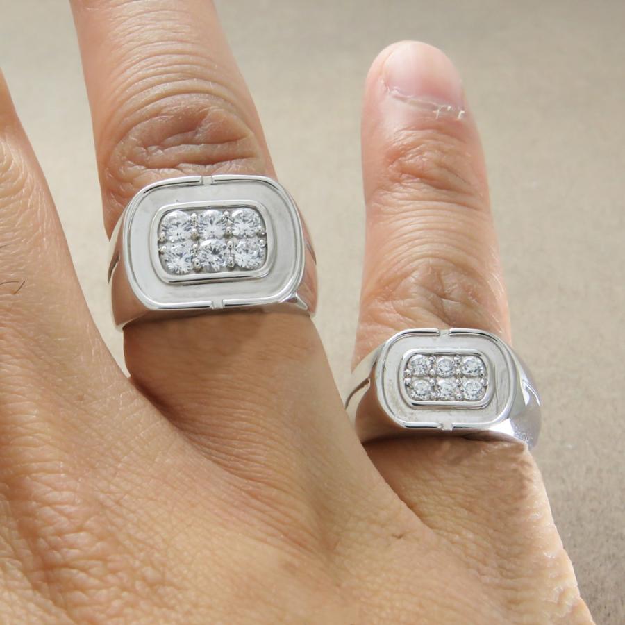 Pt900 ペアリング ダイヤモンドリング プラチナ 印台 ペアリング Pt900 お揃いの指輪