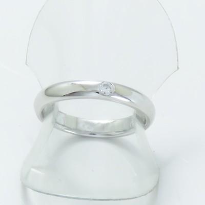 Pt900 ダイヤモンド シンプル リング 指輪 ペアリング 結婚指輪の画像