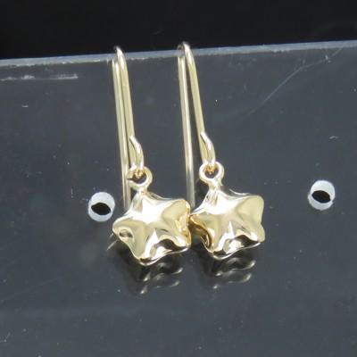 K18 星 スター フック 式 ピアス ジプシー 地金 18K 18金 ホワイト 