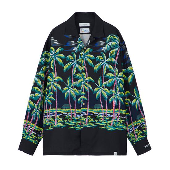 マジックスティック レインスプーナー 限定 DK PALMS アロハ シャツ L マジックスティック レインスプーナー 限定 DK PALMS アロハ